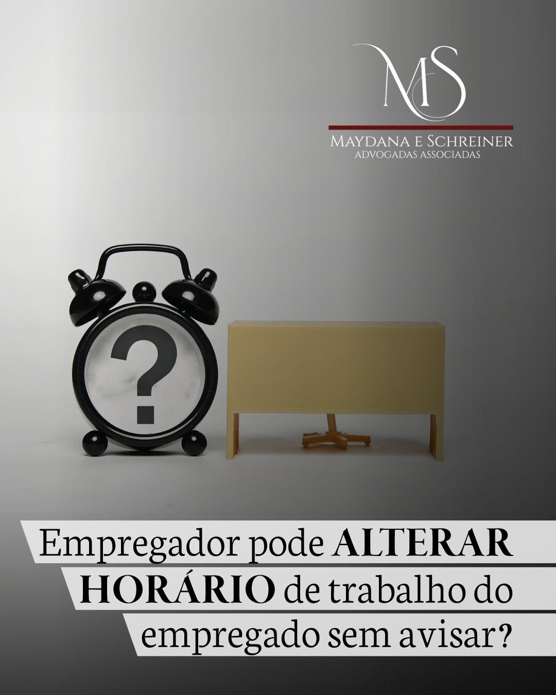 Publicação do Instagram: Alteração do horário de trabalho