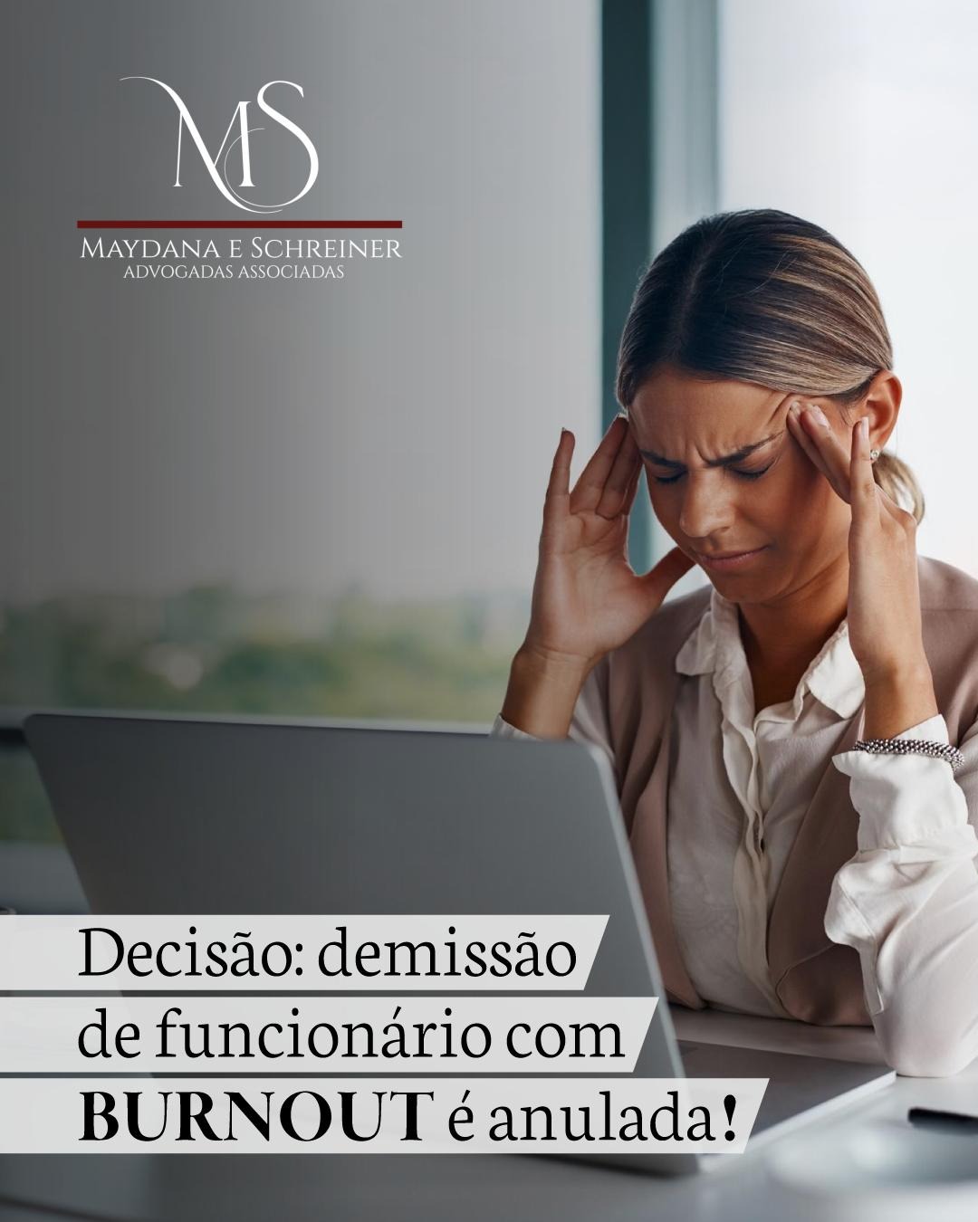 Publicação do Instagram: Demissão de funcionário com burnout